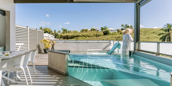 1.Habitation I'SEO_A louer avec piscine privée à Ste Anne Guadeloupe_ Malanga